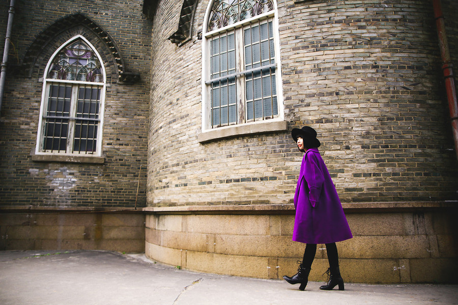 Gợi ý mặc đẹp cho cô nàng yêu màu “tím thủy chung“ ảnh 5 Gợi ý mặc đẹp cho cô nàng yêu màu