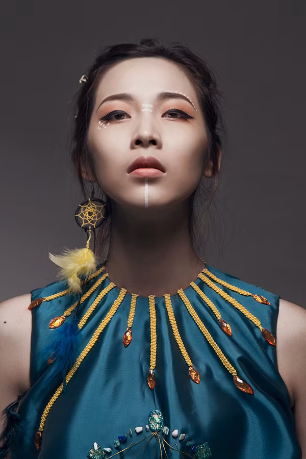  Đây là tác phẩm của Đức tại lớp học về thời trang 