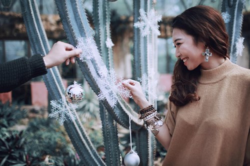 Bộ ảnh cưới độc - lạ bên cây Noel "bản xương rồng" cặp đôi Hà Thành ảnh 5