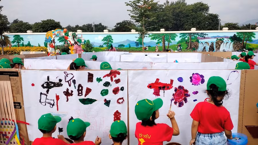 Góc sáng tạo của học sinh nhà trường (Ảnh do nhà trường cung cấp). Góc sáng tạo của học sinh nhà trường (Ảnh do nhà trường cung cấp).