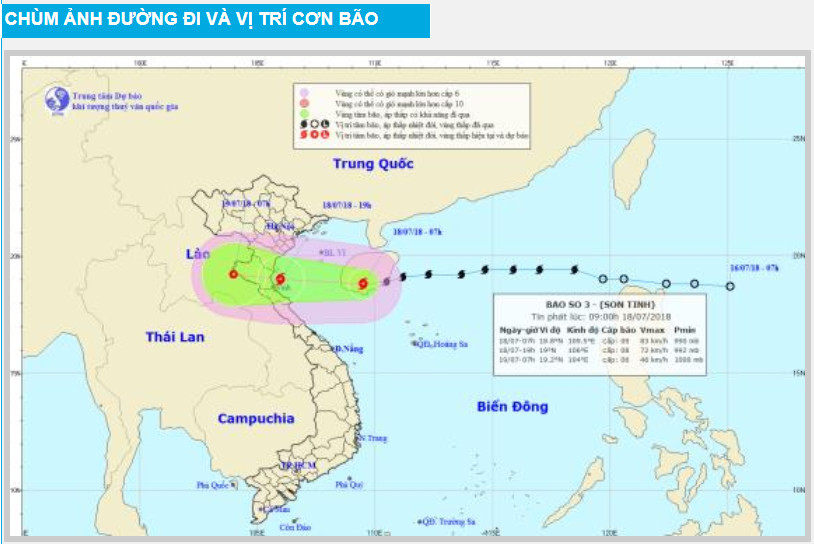  Cắt từ trang Trung tâm khí tượng Thủy văn TƯ.