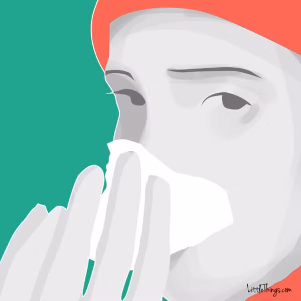 đặt viên đá lạnh lên cổ