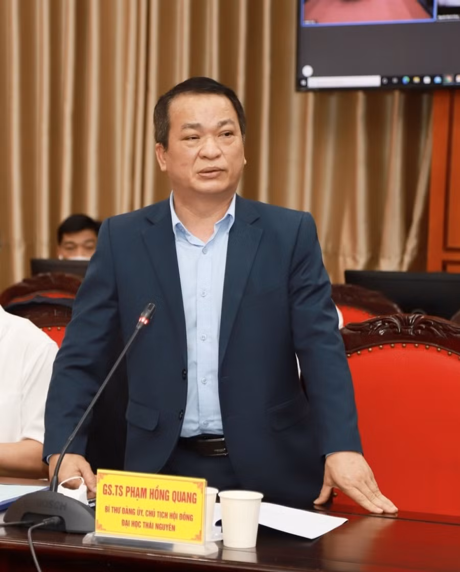 GS.TS Phạm Hồng Quang - Bí thư Đảng ủy, Giám đốc Đại học Thái Nguyên