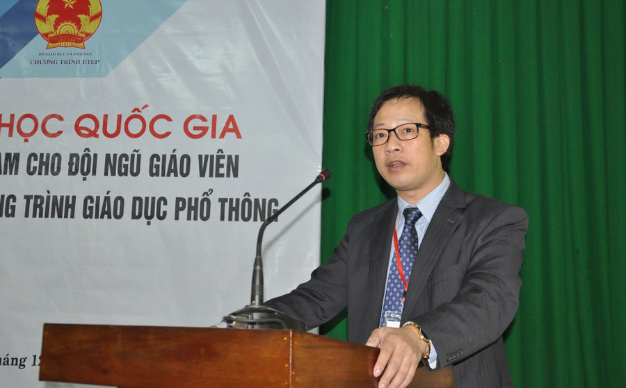 TS. Lê Anh Phương – Hiệu trưởng Trường ĐH Sư phạm – ĐH Huế khai mạc Hội thảo.