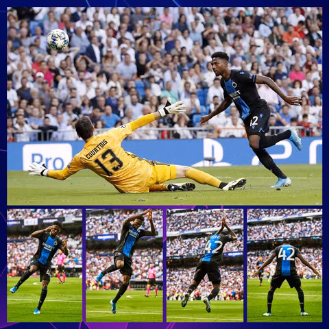 Real bị dẫn 2-0 chỉ sau 39 phút bởi 2 pha xử lý lập bập của Dennis và anh này sau đó có pha ăn mừng bàn thắng như Cristinano Ronaldo.