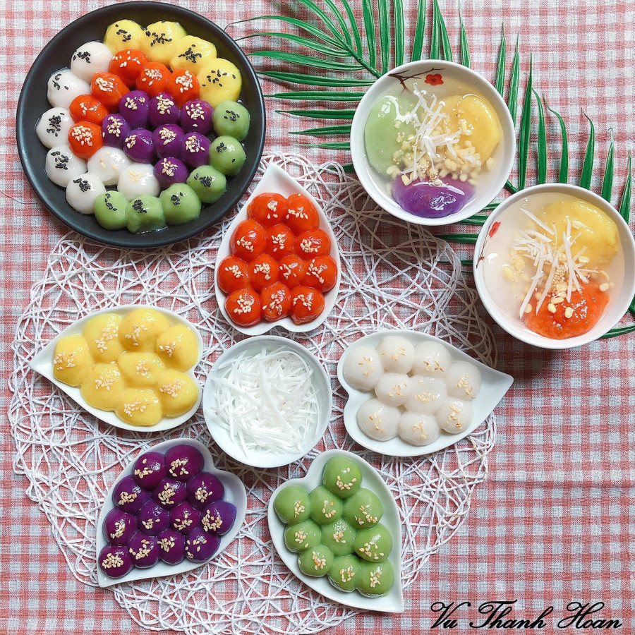 Bí kíp cho món bánh chay ngon bất bại chính là trộn gạo nếp với gạo tẻ theo tỉ lệ 5:1 để vỏ bánh không quá dẻo dính, khó tạo hình và cho vị ngon nhất