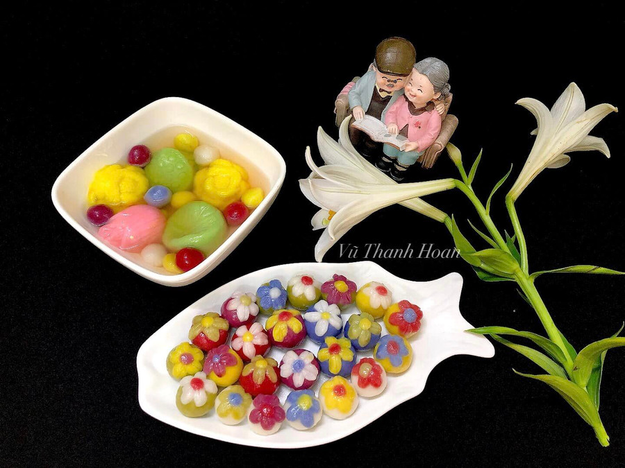 Chị Vũ Thanh Hoan cho biết tạo hình bánh trôi đơn giản, không mất thời gian canh ủ bột. Đẹp hay xấu là tùy thuộc vào sự khéo léo và sáng tạo của mỗi người.