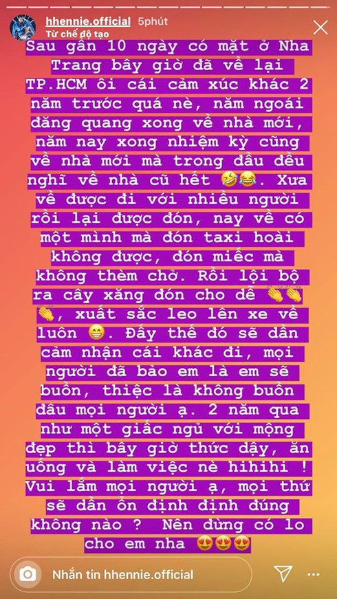 H"Hen Niê và bữa cơm đạm bạc sau 1 ngày hết nhiệm kỳ Hoa hậu Hoàn vũ Việt Nam ảnh 2