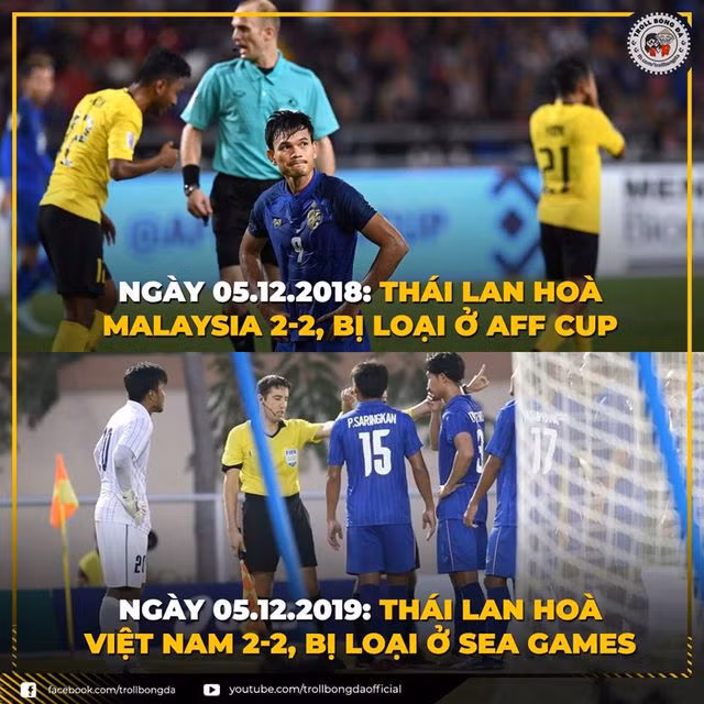 Dân mạng chế ảnh hài hước sau khi đội tuyển U22 Việt Nam “tiễn” Thái Lan về nước - 1