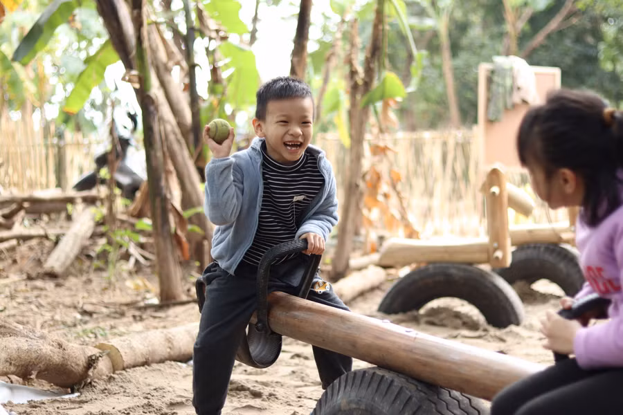 Tạo một không gian vui chơi lành mạnh cho trẻ là một điểm cộng của dự án lần này.