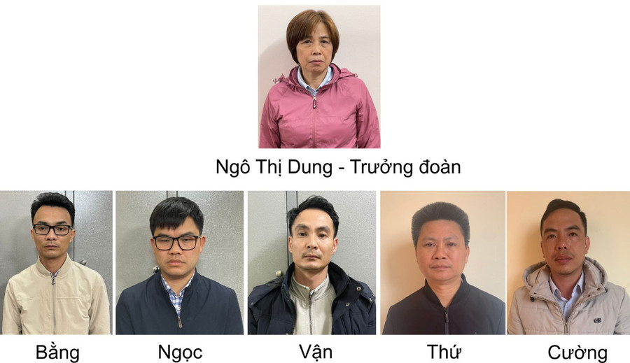 6 đối tượng trong đoàn thanh tra.