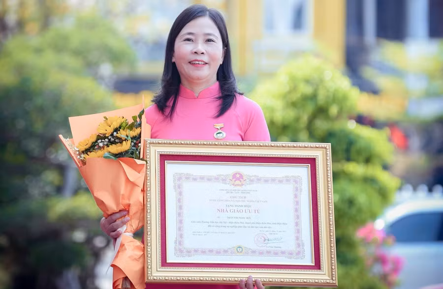 Chân dung cô giáo Trần Thị Ngọc Hồi.