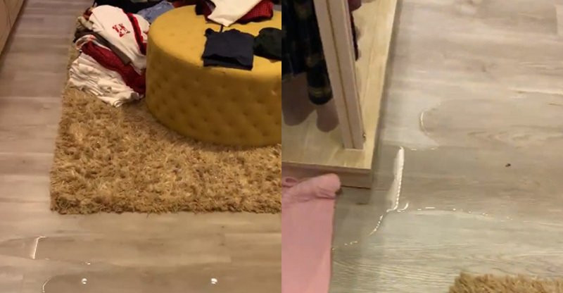 Ở tầng 33 nhưng hoa hậu Thu Hoài cũng khổ sở vì trận mưa lớn chiều và tối 25/11 Nước ngấm vào căn hộ tầng 33, hoa hậu trắng đêm lau dọn