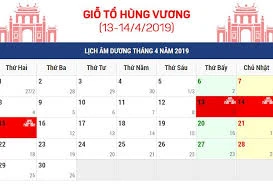 Giỗ tổ Hùng Vương và lễ 30/4 - 1/5 được nghỉ như thế nào?