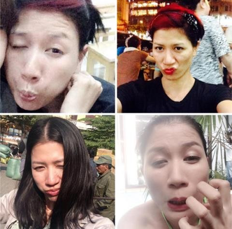 Trang Khàn - nhân vật nổi tiếng vì không sợ xấu. Ảnh chụp tự sướng xem là cười nghiêng ngả của sao Việt