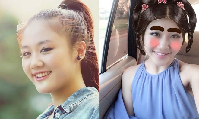 Văn Mai Hương cũng không chịu thua kém đàn anh ở tài chọc cười khán giả. Vốn theo đuổi hình tượng nữ tính, gợi cảm, ít ai ngờ, nữ ca sĩ 9X cũng rất chịu khó gây sốc cho những người xem bằng những ảnh tự sướng bá đạo khi làm mặt xấu hoặc biểu cảm hài hước. Ảnh chụp tự sướng xem là cười nghiêng ngả của sao Việt