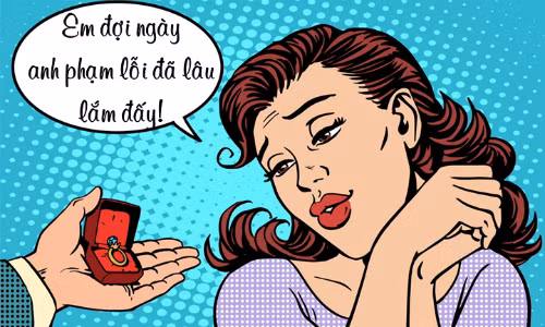 Đặt sẵn nhẫn kim cương chờ chồng phạm lỗi