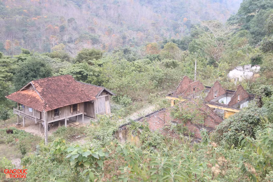 Khu TĐC Khe Ò nhìn từ trên cao. Ảnh: Phạm Tâm.