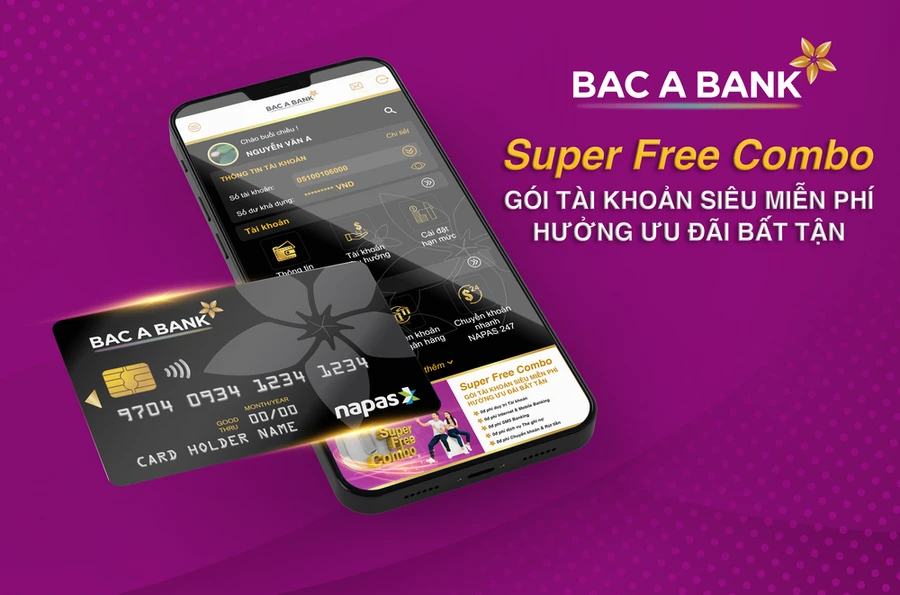 Bắc Á Bank 'tung' gói tài khoản siêu miễn phí - Super Free Combo