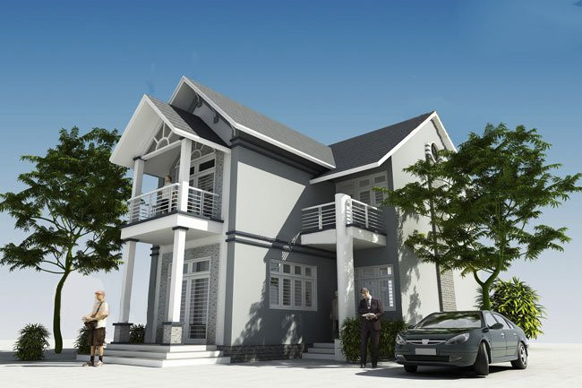 15 mau nha 2 tang chu l 100m2 thoai mai cho gia dinh dong nguoi - 8