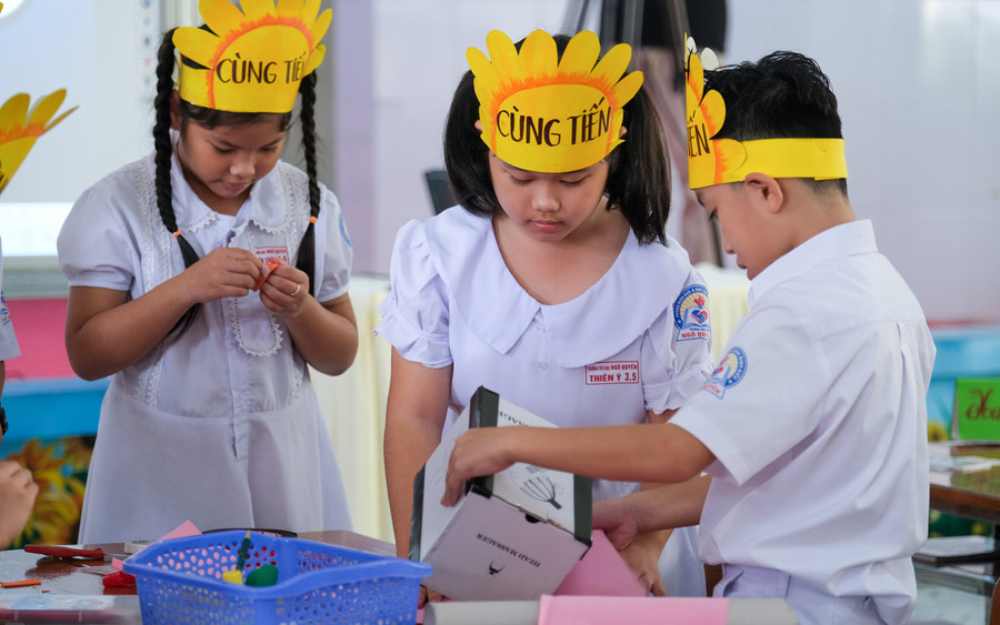 Học sinh tham gia các hoạt động, thể hiện kĩ năng, sự sáng tạo trong học tập. Học sinh tham gia các hoạt động, thể hiện kĩ năng, sự sáng tạo trong học tập.