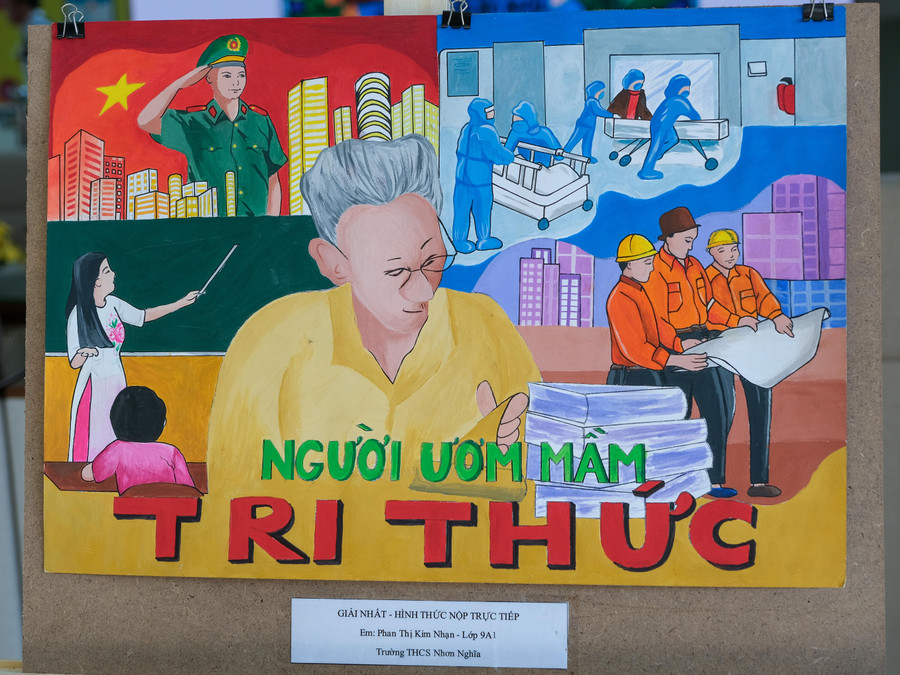 Giải nhất cuộc thi vẽ tranh qua hình thức trực tiếp và trực tuyến Giải nhất cuộc thi vẽ tranh qua hình thức trực tiếp và trực tuyến