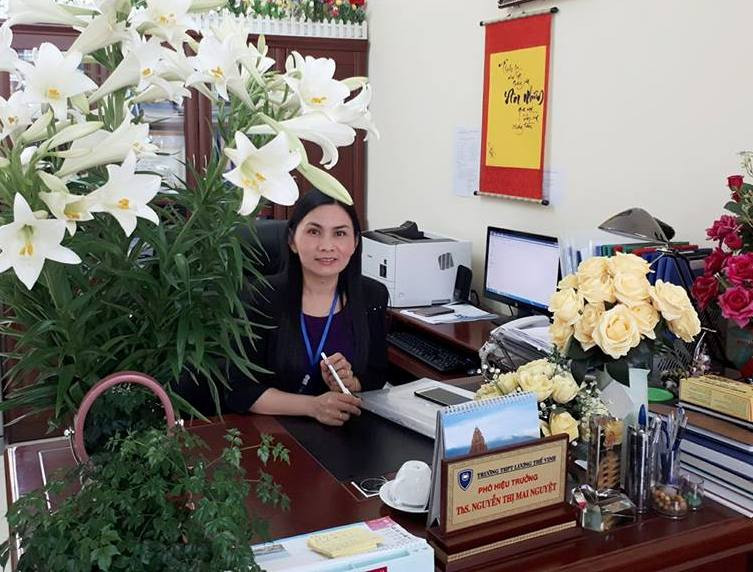 Nhà giáo Nguyễn Thị Mai Nguyệt - Phó Hiệu trưởng Trường THPT Lương Thế Vinh - TP Điện Biên Phủ - tỉnh Điện Biên Nhà giáo Nguyễn Thị Mai Nguyệt - Phó Hiệu trưởng Trường THPT Lương Thế Vinh - TP Điện Biên Phủ - tỉnh Điện Biên