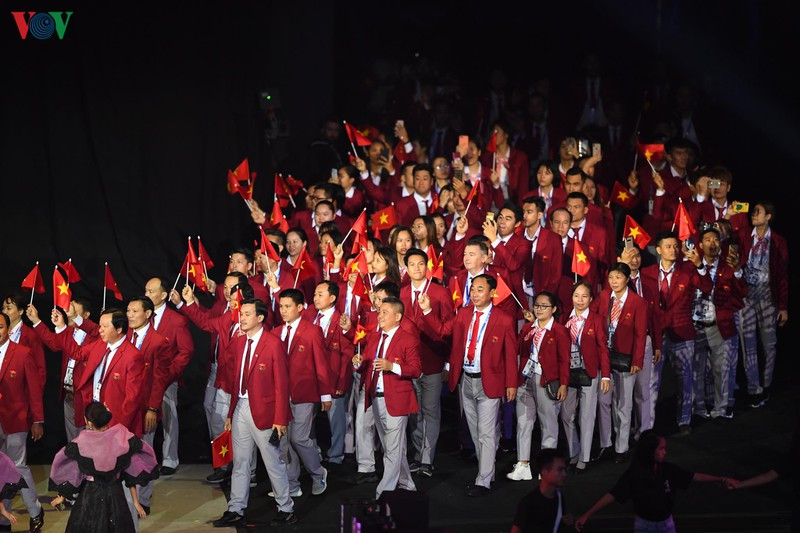 đoàn thể thao việt nam diễu hành trong lễ khai mạc sea games 30 hình 9 doan the thao viet nam dieu hanh trong le khai mac sea games 30 hinh 9