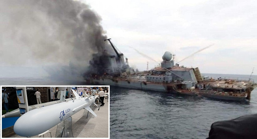 Hai tên lửa Neptune đánh hư hại nặng tuần dương hạm 11.000 tấn của Nga