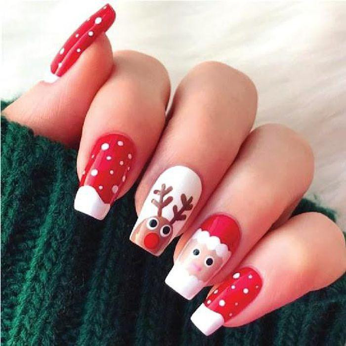Một mẫu nail ngập tràn không khí Giáng sinh. Một mẫu nail ngập tràn không khí Giáng sinh.