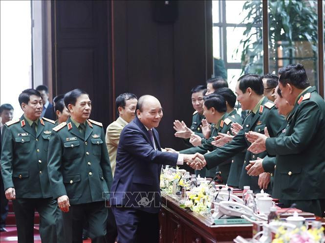 Chủ tịch nước Nguyễn Xuân Phúc và các đại biểu. Ảnh: Thống Nhất/TTXVN. Chủ tịch nước Nguyễn Xuân Phúc và các đại biểu. Ảnh: Thống Nhất/TTXVN.