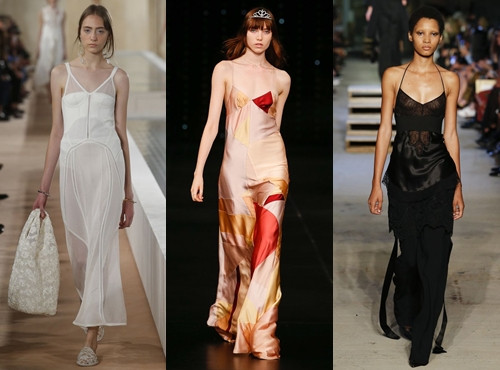 Balenciaga, Saint Laurent hay Givenchy... tung ra những thiết kế váy ngủ đẳng cấp cho mùa Xuân Hè 2016. Balenciaga, Saint Laurent
