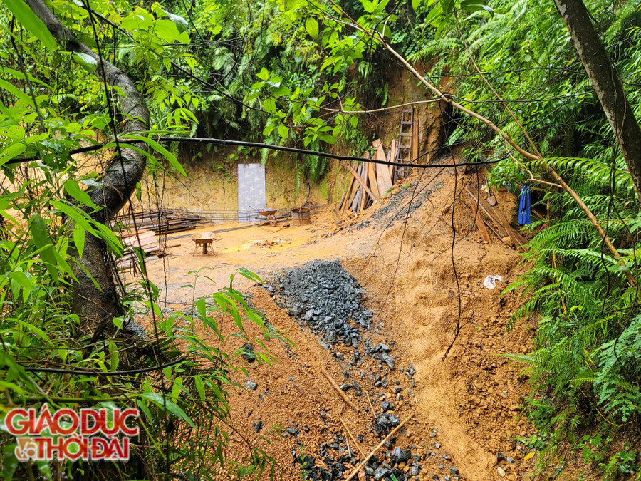 Dù mục đích trồng vườn ươm nhưng bên trong lại tổ chức khai thác vàng. (Ảnh: NT). Dù mục đích trồng vườn ươm nhưng bên trong lại tổ chức khai thác vàng. (Ảnh: NT).