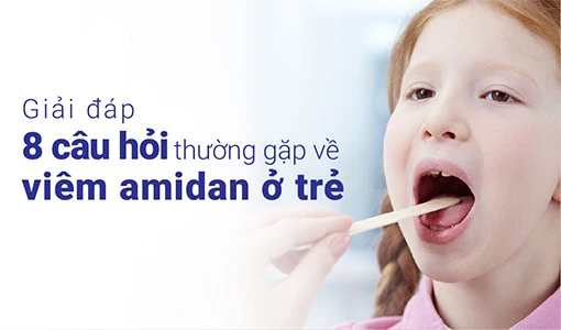 Viêm amidan ở trẻ cần được lưu ý điều trị kịp thời.