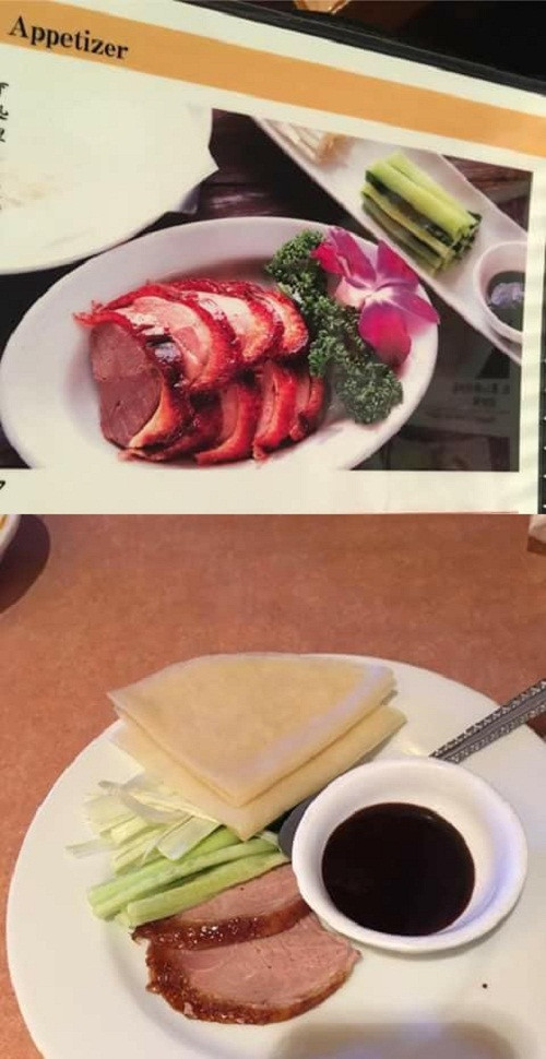 Sự khác biệt một trời một vực giữa ảnh minh họa và thực tế.