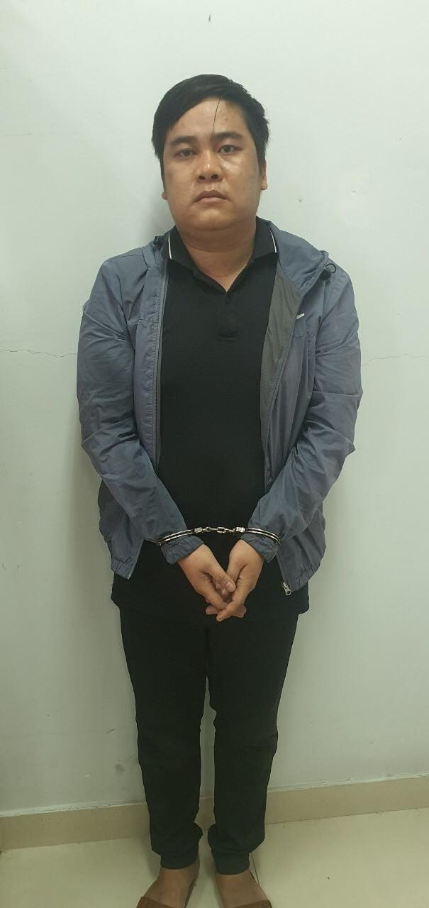 Nguyễn Văn Thanh tại cơ quan công an.