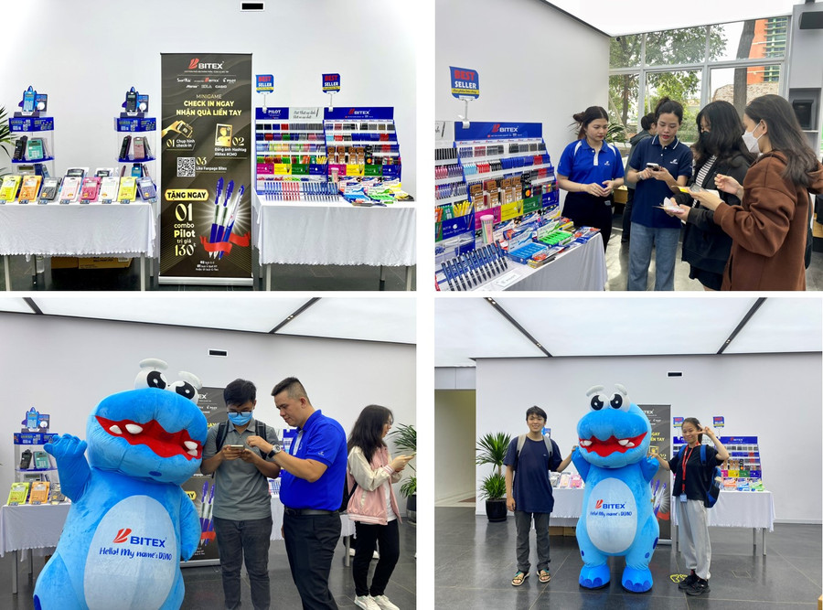 BITEX mang đến cho các thí sinh cơ hội trải nghiệm sản phẩm với gian hàng trưng bày vũ trụ văn phòng phẩm BITEX. BITEX mang đến cho các thí sinh cơ hội trải nghiệm sản phẩm với gian hàng trưng bày vũ trụ văn phòng phẩm BITEX.