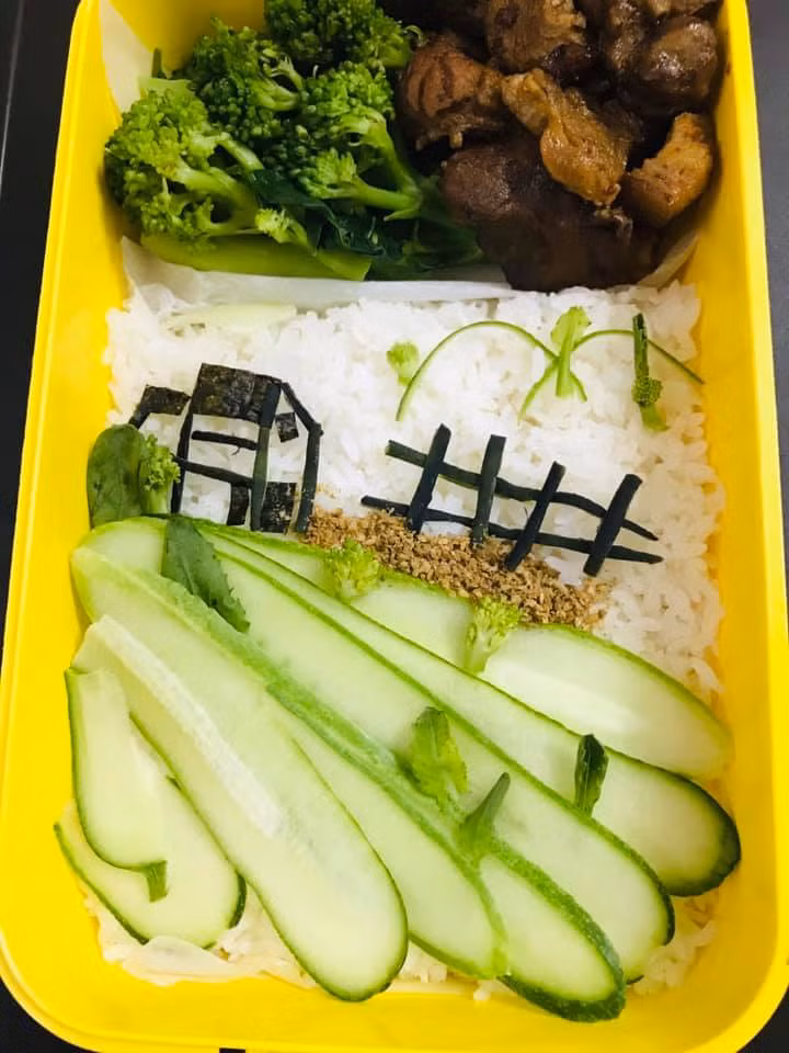 Chồng khoe hộp cơm bento vợ làm đầy hương vị tình yêu khiến ai nấy trầm trồ ảnh 10