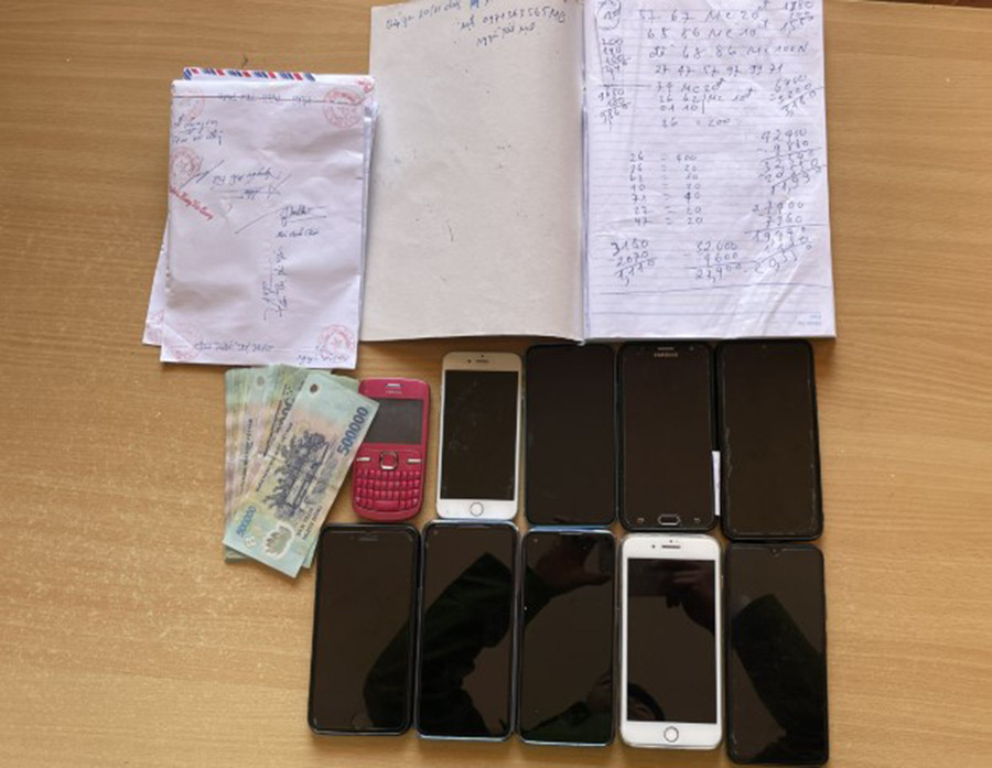 Tang vật vụ án bị công an thu giữ.