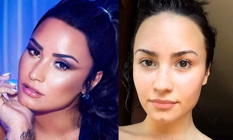 Demi Lovato sắc sảo và sexy khi trang điểm đậm, và vẫn vô cùng xinh đẹp khi để mặt mộc.