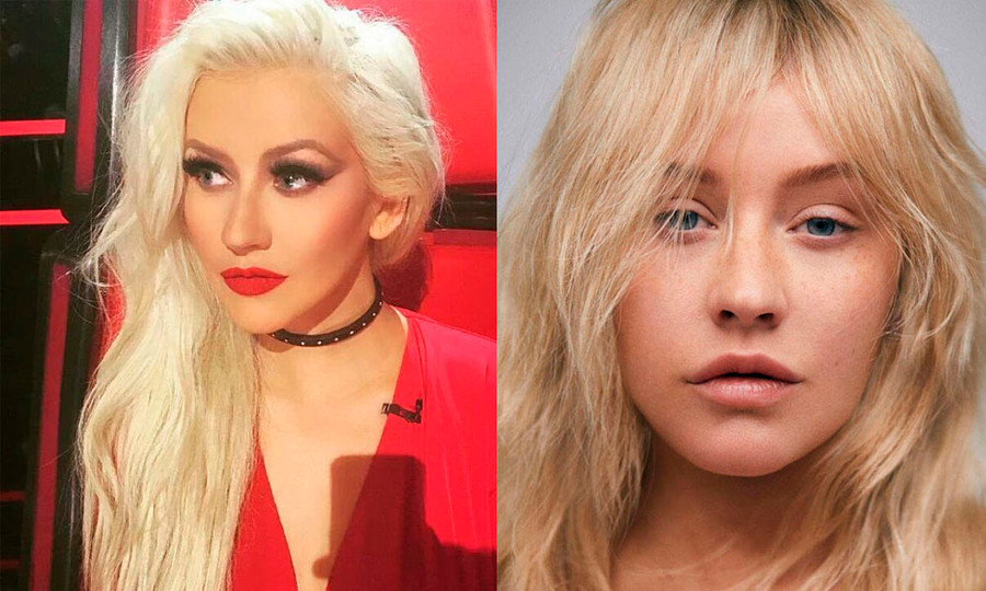 Là một ngôi sao "nghiện make-up", Christina Aguilera luôn chọn phong cách trang điểm rất đậm, hàng mi giả thì siêu dày. Thậm chí cô thường bị chê là có kiểu make-up "quá lố". Nhưng khi trưng cả mặt mộc cận ống kính máy ảnh thế này, cô vẫn cực xinh đẹp.