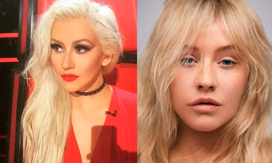 Là một ngôi sao "nghiện make-up", Christina Aguilera luôn chọn phong cách trang điểm rất đậm, hàng mi giả thì siêu dày. Thậm chí cô thường bị chê là có kiểu make-up "quá lố". Nhưng khi trưng cả mặt mộc cận ống kính máy ảnh thế này, cô vẫn cực xinh đẹp.