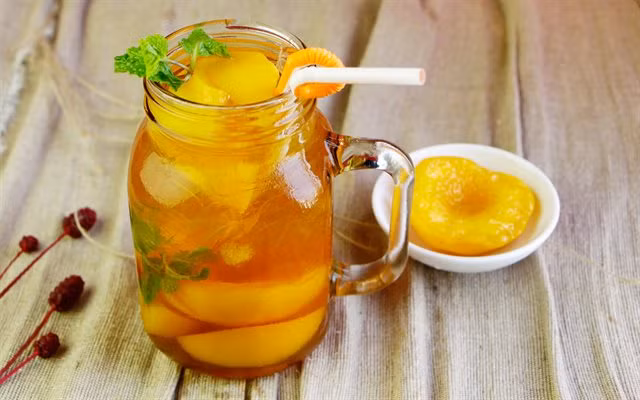Cách làm trà đào mát lạnh, giải nhiệt ngay tại nhà - Ảnh 1