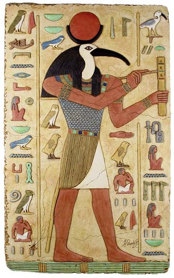 Quyền năng vô biên của vị thần trí tuệ tối cao thời Ai Cập cổ đại ảnh 2 Thần Thoth được khăc họa trên các bức tượng trong lăng mộ