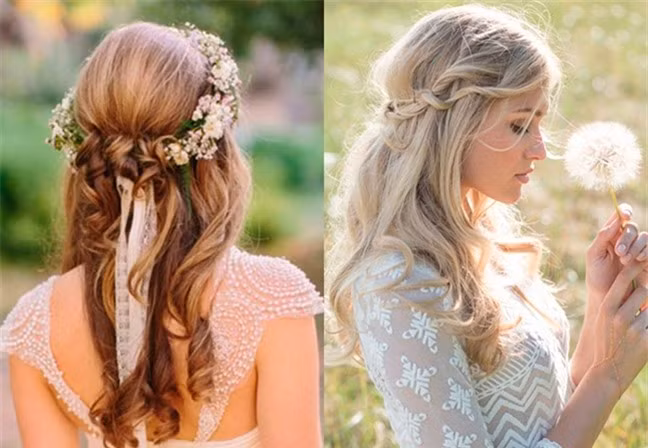 Tóc tết xoắn dây thừng trông cô dâu sẽ mới mẻ và có phần cá tính hơn.