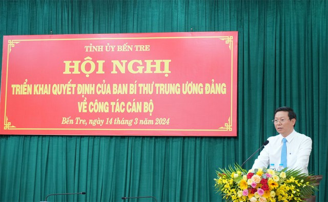 Ông Trần Thanh Lâm phát biểu nhận nhiệm vụ. Ông Trần Thanh Lâm phát biểu nhận nhiệm vụ.