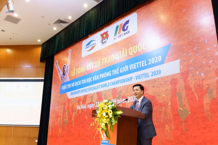 Ông Đoàn Hồng Nam, Chủ tịch Tổ chức giáo dục IIG Việt Nam, đồng Trưởng BTC cuộc thi thông tin về kết quả mùa giải năm nay