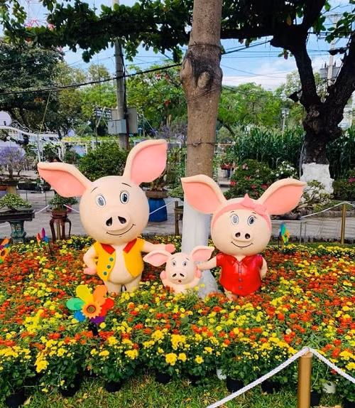 Heo lai thỏ vừa đáng yêu, vừa năng động.