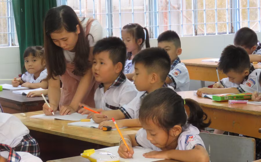 Cô trò Trường Tiểu học Bình Thủy (TP Cần Thơ) triển khai mô hình Trường điển hình đổi mới.