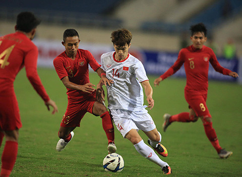 Dù rất nỗ lực nhưng U23 Indonesia vẫn thất thủ với tỷ số 0-1 trước U23 Việt Nam.